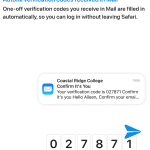 iOS 17 Autofill verification codes