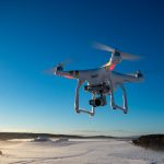 DJI Phantom 4 Pro V2.0 drone blue sky